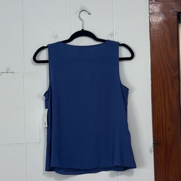 Nine West Blue Career Business casual Shell Top NWT Petite XS - Picture 6 of 6
